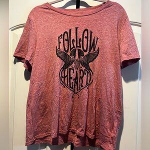 Lucky Brand Red Graphic Tee